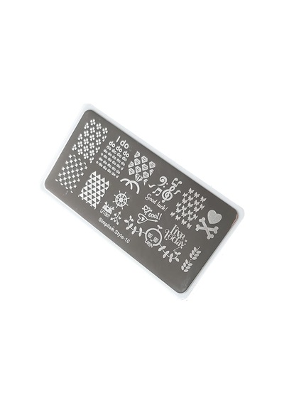 Nail Art Stamping Baskı Plakası S10