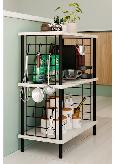 3 Raflı Telli Çevir-kur Çok Amaçlı Raf Ünitesi Metal Gövde Mutfak Düzenleyici Pratik Organizer Beyaz Mermer 3 Raflı Telli Çevir-kur Çok Amaçlı Raf Ünitesi Metal Gövde Mutfak Düzenleyici Pratik Organizer Beyaz Mermer