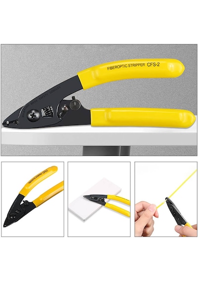 Fiber Optik Kablo Soyucu Kesici Pense Cfs-2 Sıyırıcı 2 Dişli