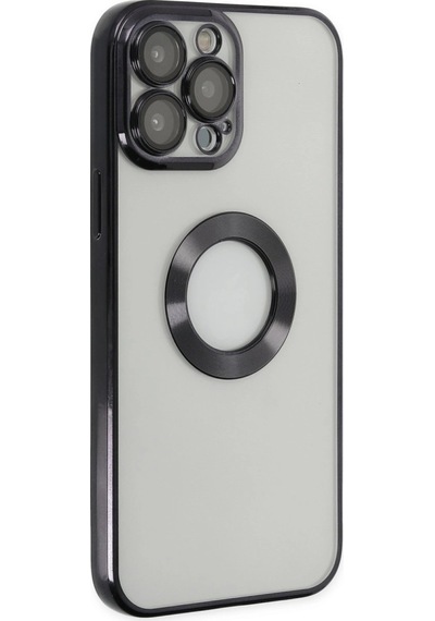 Apple Uyumlu iPhone 13 Pro Max Kılıf Slot Silikon Siyah/