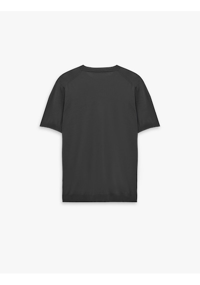 Koton Regular Fit Bisiklet Yaka Viskon Karışımlı Kısa Kollu Basic Triko Tişört Antrasit 6sam70052ht Koton Regular Fit Bisiklet Yaka Viskon Karışımlı Kısa Kollu Basic Triko Tişört Antrasit 6sam70052ht