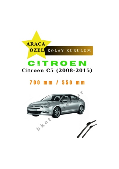 Citroen C5 2008-2015 Araca Özel Silecek