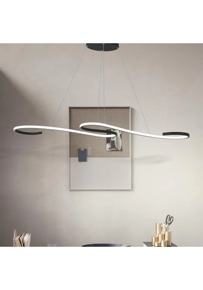 İnfinity 3 Renk Işık 120x30 CM Sarkıt Avize Antrasit Gövde Antrasit