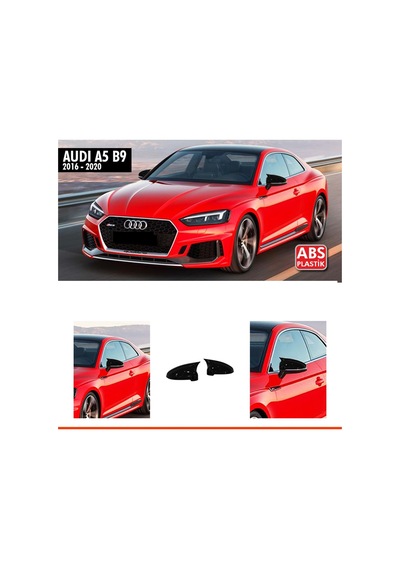 A5 B9 Batman Ayna Kapağı Piano Black / 2016-2020