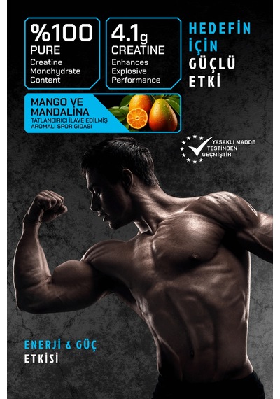 Hardpower Nutrition Creatine 80 Servis Mango Ve Mandalina Aromalı  400 G + Shaker