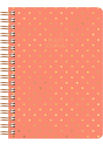 Noktalı Bullet Journal Pro Defter Shine Mercan 17x24