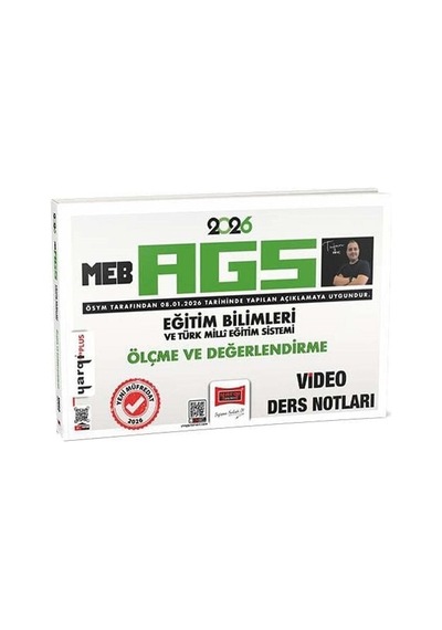 Yargı 2026 Meb-ags Eğitim Bilimleri Ölçme Ve Değerlendirme Video Ders Notları - Tufan Genç Yargı Yayınları