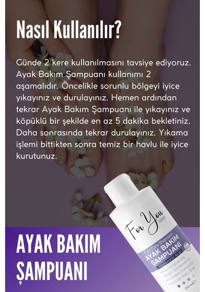 Ayak, El,tırnak Bakımı, Ayak Bakım Şampuanı 150 Ml