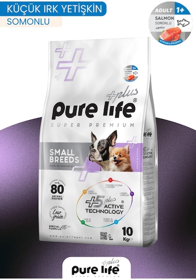 Plus Somonlu Küçük Irk Yetişkin Köpek Maması 10 Kg