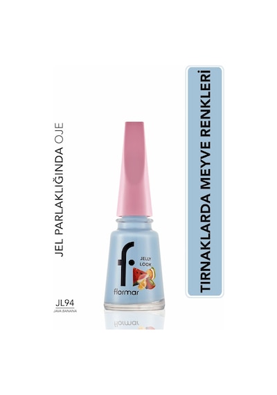 Flormar Juicy Fruits Jelly Look Yüksek Pigmentli & Parlak Bitişli Jel Görünümlü Oje Jl94 Java Banana