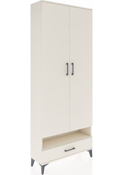 Arges Dolap 2 Raflı Tek Çekmeceli Tek Askılı 88x30x221 Aytaşı... Aytaşı