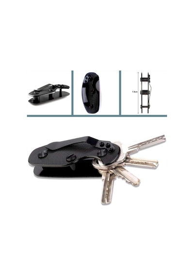 Omeniv Siyah Renk Metal Anahtarlık Av Balık Olta Kamp Outdoor Çok Renkli