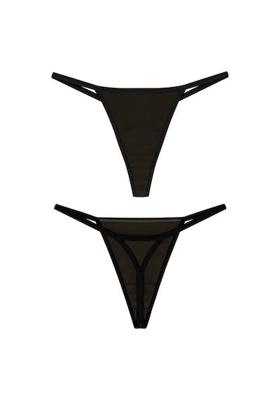 Yohannesclub, Kadın, Thong String, Nazik Lastik Yapısı, Rahat Kesim Siyah