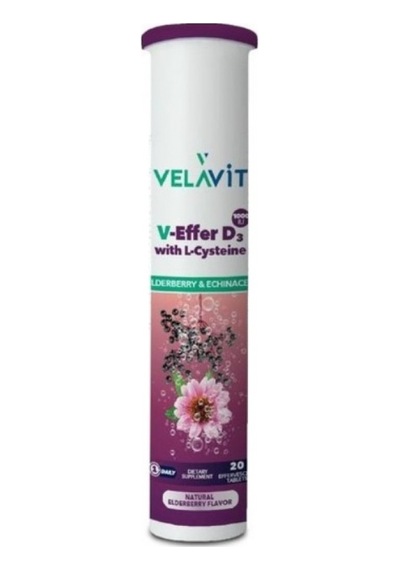 Velavit V-effer D3 With L-Cysteine 3 x 20 Efervesan Tablet