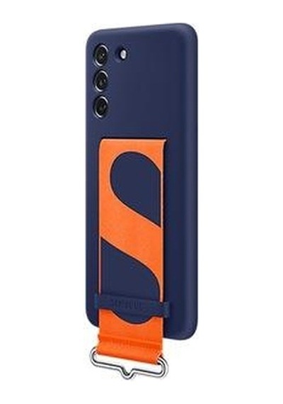 Galaxy S21 Fe İle Uyumlu Kayışlı Silikon Kılıf Lacivert-ef-gg990tnegww
