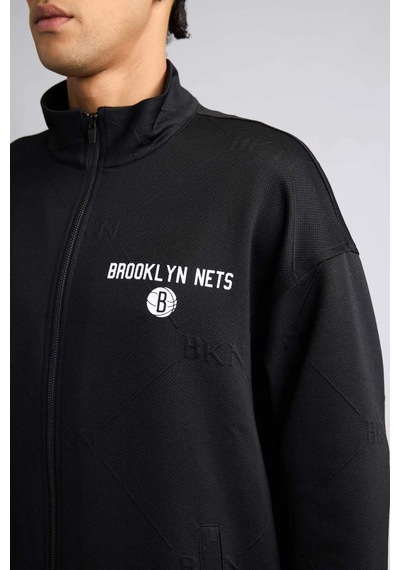 Defacto Nba Brooklyn Nets Hırka G9651ax26spbk81 Siyah-bk81
