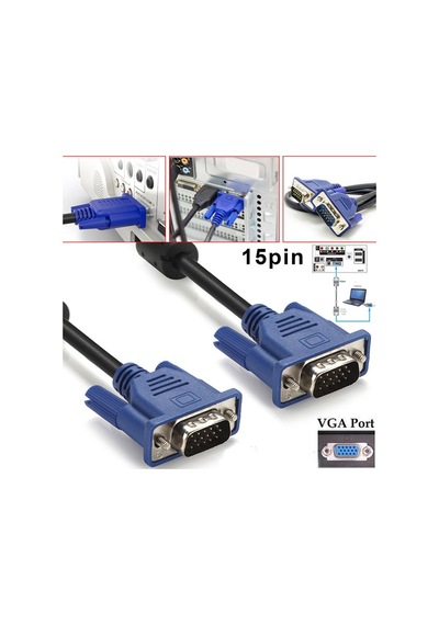 Uskey VGA-VGA LCD Monitör Projeksiyon Kablosu 1.5 M