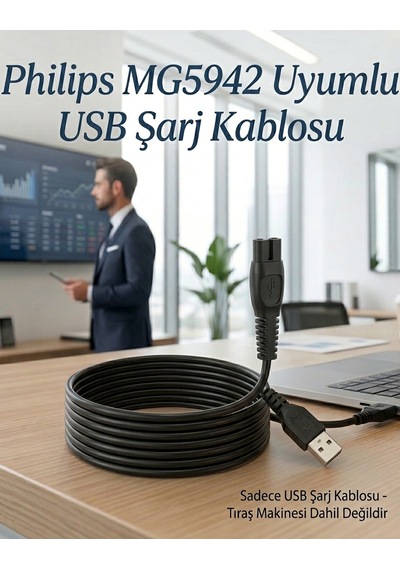 Philips Multigroom Mg5942 Uyumlu 5v Usb Şarj Kablosu