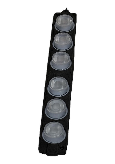 Polis Çakar Ip65 3030smd Kırmızı Mavi Flaş Strobe Işıklar Aydınlatma Oto Araba Motor Led Dc 12v 6w 220-240lm 6 Göz Led 2 Renk 136x20mm