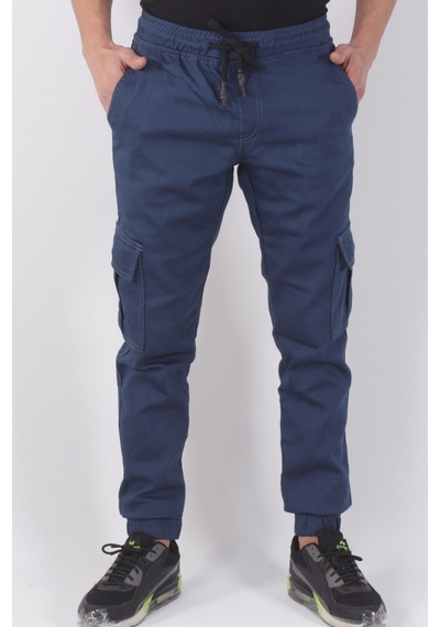 Black Steel Kargo Cepli Lastikli Erkek Pantolon-19000 (546193372) Vizon