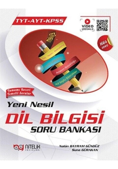 Nitelik Yayınları Tyt Ayt Kpss Yeni Nesil Dil Bilgisi Soru