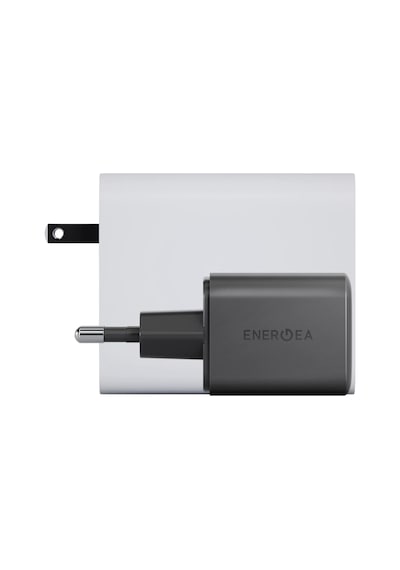Energea Ampcharge Mini 45 1 Adet 45w Type-c Ve 30w Usb Çıkışlı Pd Pps Qc 3.0 Gan Hızlı Şarj Aleti - Siyah