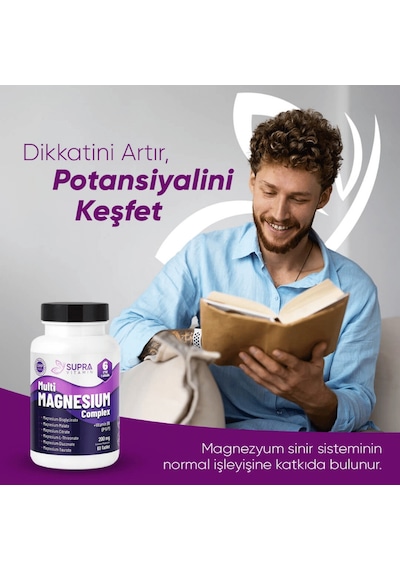 Supra Vitamin Multi Magnezyum Kompleks 60 Tablet