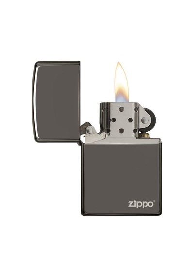 Zippo Çakmak 150Zl Classic Black Ice Lighter Zippo Logolu