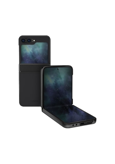 Samsung Galaxy Uyumlu Z Flip 6 Kılıf Ora Serisi Katlanabilir Deri Görünümlü Metal Çerçeve Kapak Black Samsung Galaxy Uyumlu Z Flip 6 Kılıf Ora Serisi Katlanabilir Deri Görünümlü Metal Çerçeve Kapak Black