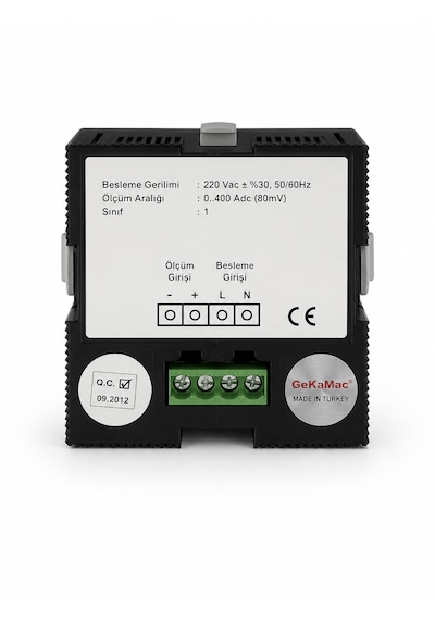 Gekamac Dijital Ampermetre True Rms 0-400a Dc 220v Panel Tipi Akım Göstergesi