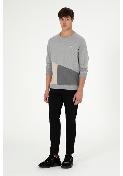 U.s. Polo Assn. Erkek Gri Melanj Sweatshirt 50293405-vr109 GRİ MELANJ Gri U.s. Polo Assn. Erkek Gri Melanj Sweatshirt 50293405-vr109 GRİ MELANJ Gri