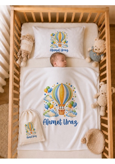 Pia Baby Erkek Bebek İsimli Hastane Çıkışı 6 Parça Tulum Şapka Eldiven %100 Pamuk Hediye Seti 2004tybk0x Krem