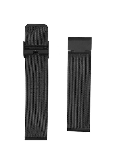 Fado Siyah Örgü Hasır Çelik Saat Kordonu Siyah 20 Mm 458 Siyah