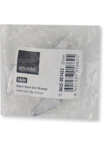 Ceta Form 22mm Açık Ağız Tork Anahtar Ucu 14x18mm D02e-oe1422