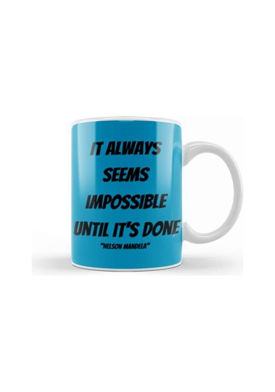 Nelson Mandela Quotes Art Gift Vintage Retro Style Kupa Bardak Porselen No13279 Karışık