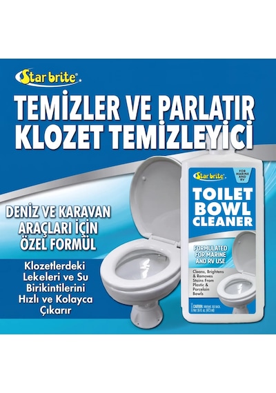 Starbrite - Tuvalet Klozet Temizleyici Deniz Ve Karavan Tipi 500 Ml : Sert Ovma Gerektirmeyen, Vanaları Ve Contaları Koruyan Profesyonel Çözüm