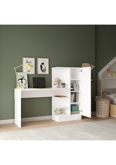 Robinhome Robin Home Arthur Kitaplıklı Çalışma Masası Beyaz