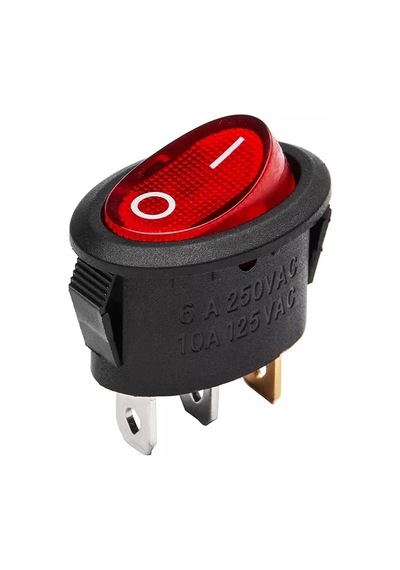 Mr-134b Oval Işıklı Anahtar On-off 3 Bacaklı Çay Makinesi Anahtarı