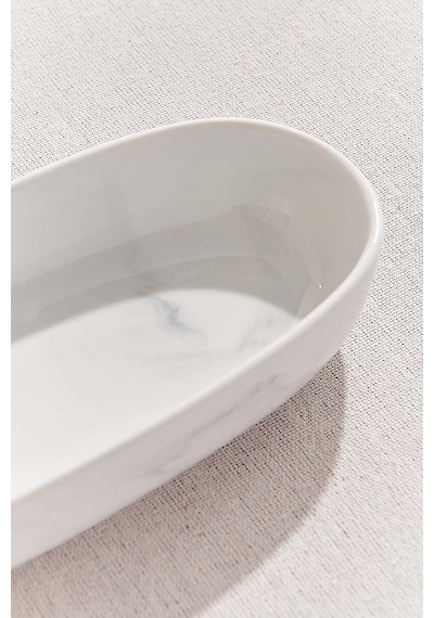 Pasabahce Marble Porselen Servis Tabağı 22 Cm Beyaz - 1 Adet