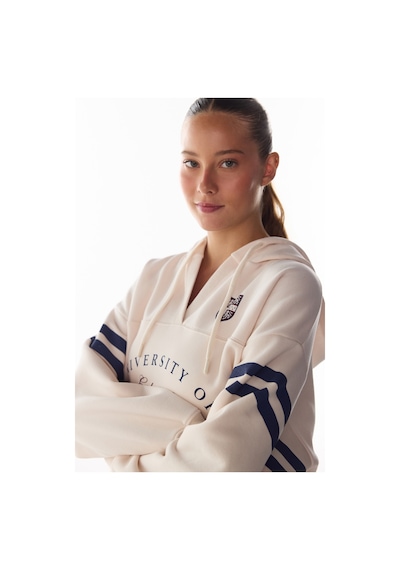 Penti Ekru Cambridge V Yaka Uzun Kollu Sweatshirt Ecru