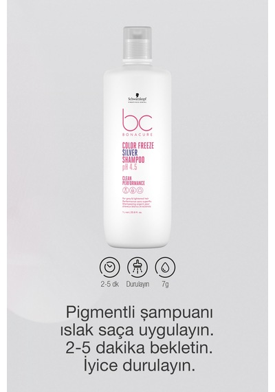 Schwarzkof Bc Clean Renk Koruyucu Gümüş Şampuan 1 L