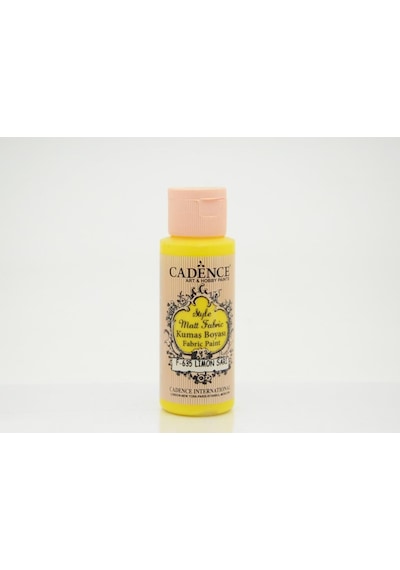 Cadence Style Mat Kumaş Boyası - 635 Limon Sarı 59Ml