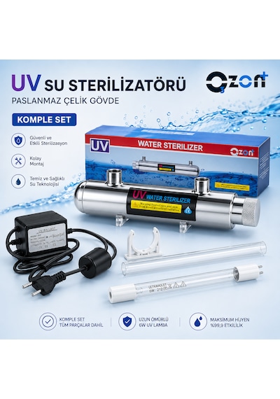 Uv Ultraviyole Cihazı 4w Sistemi 1/4"