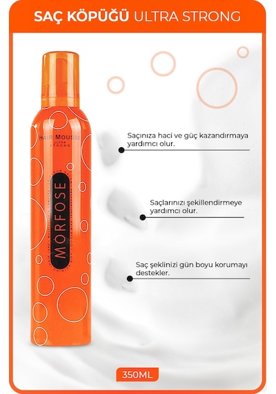 Ultra Strong Saç Köpüğü 350 Ml 2 Adet