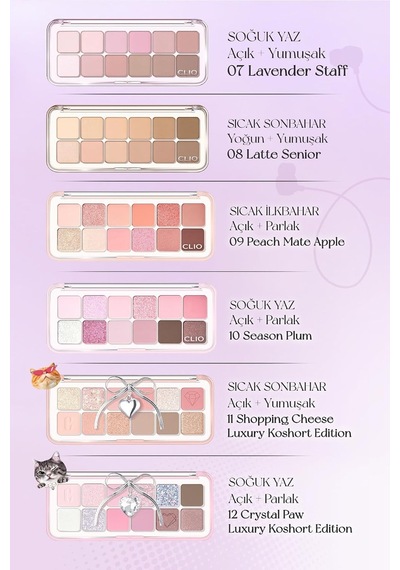 Hafif Dokulu Yoğun Renklere Sahip Göz Farı Paleti Pro Eye Palette Air 14 Forever Mauve Diğer