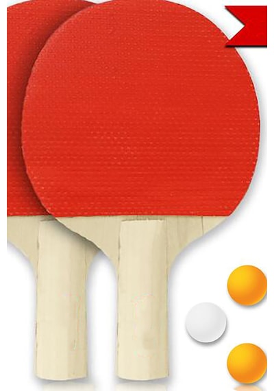 3 Toplu Masa Tenisi Raket Takımı 2 Raket 3 Top Set Masa Tenisi Raket Seti