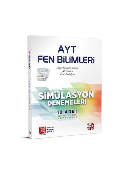 3D Yayınları Ayt Fen Bilimleri Simülasyon Denemeleri