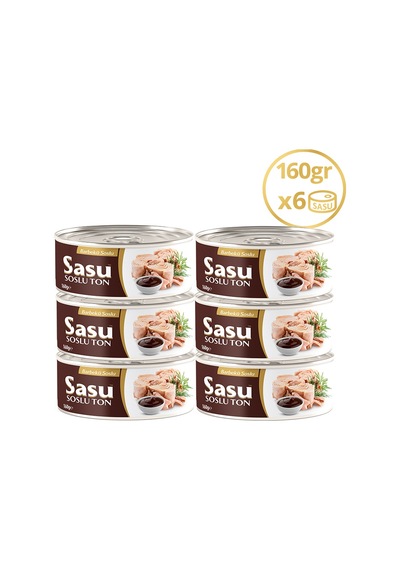 Sasu Barbekü Soslu Ton Balığı Bütün Dilim 6 x 160 G