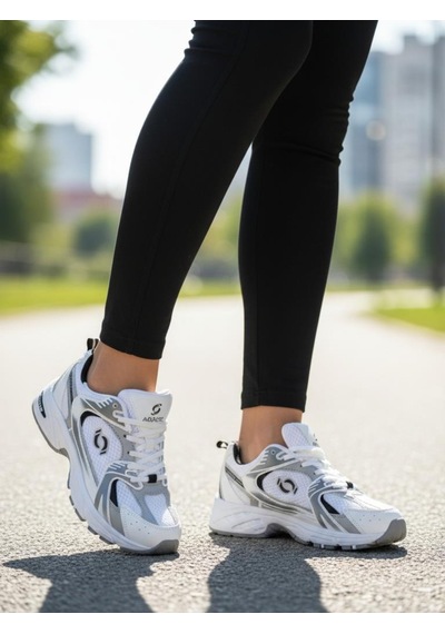 530 Kadın Beyaz Gümüş Ortopedik Triko Yürüyüş Spor Ayakkabısı, Günlük Sneaker Beyaz-gümüş 530 Kadın Beyaz Gümüş Ortopedik Triko Yürüyüş Spor Ayakkabısı, Günlük Sneaker Beyaz-gümüş