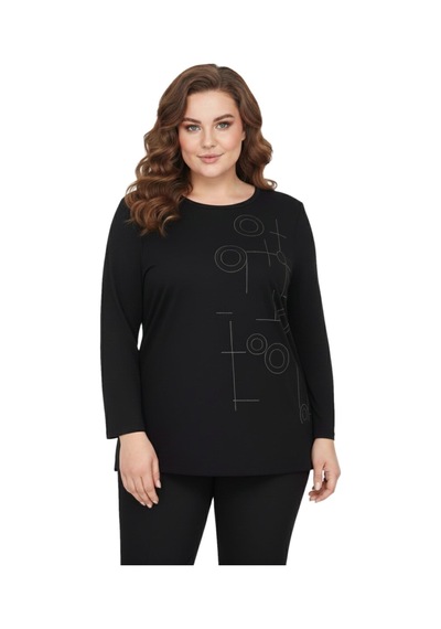 Wearon Kadın Siyah Sıfır Yaka Taşlı Bluz Bgl-st05154 Siyah
